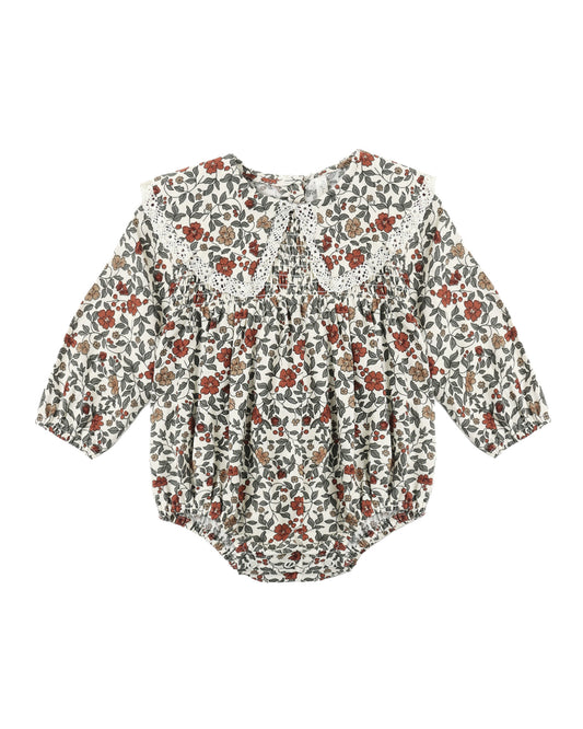 *PRE ORDER* RYLEE + CRU FERN ROMPER HOLIDAY FLORAL