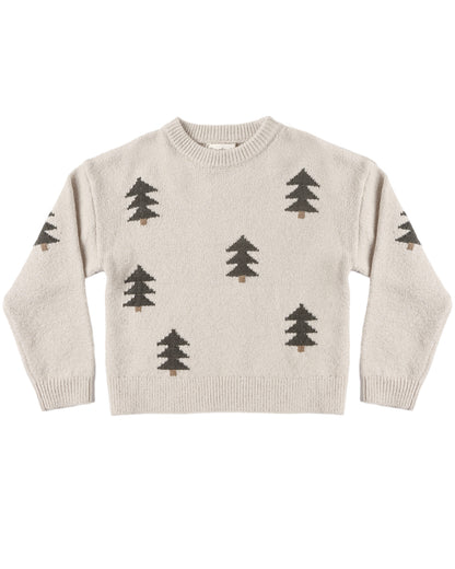 RYLEE + CRU ASPEN SWEATER TREE JACQUARD