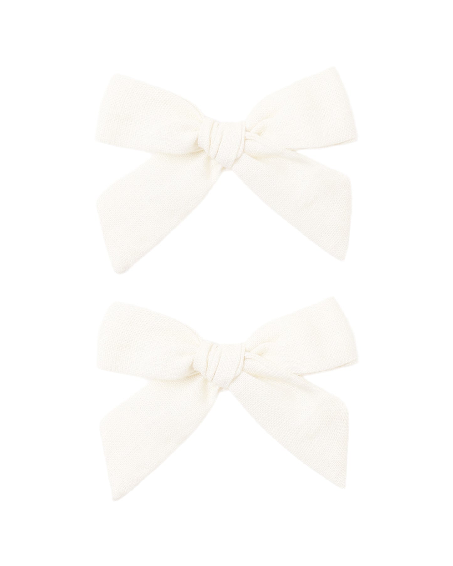 *PRE ORDER* RYLEE + CRU TEEN BOWS, SET OF 2 IVORY