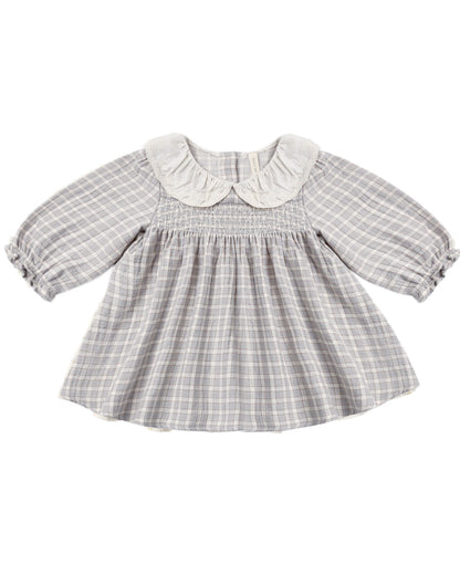 QUINCY MAE CALLIE DRESS BLUE GINGHAM