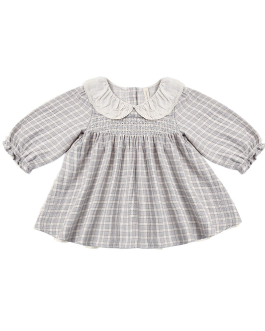 QUINCY MAE CALLIE DRESS BLUE GINGHAM