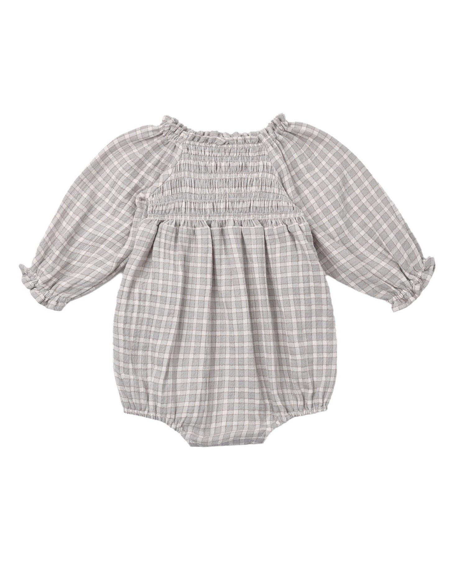 RYLEE + CRU EDEN ROMPER BLUE GINGHAM
