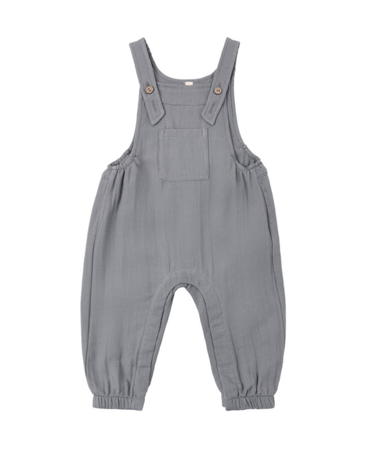 QUINCY MAE BABY OVERALL SLATE