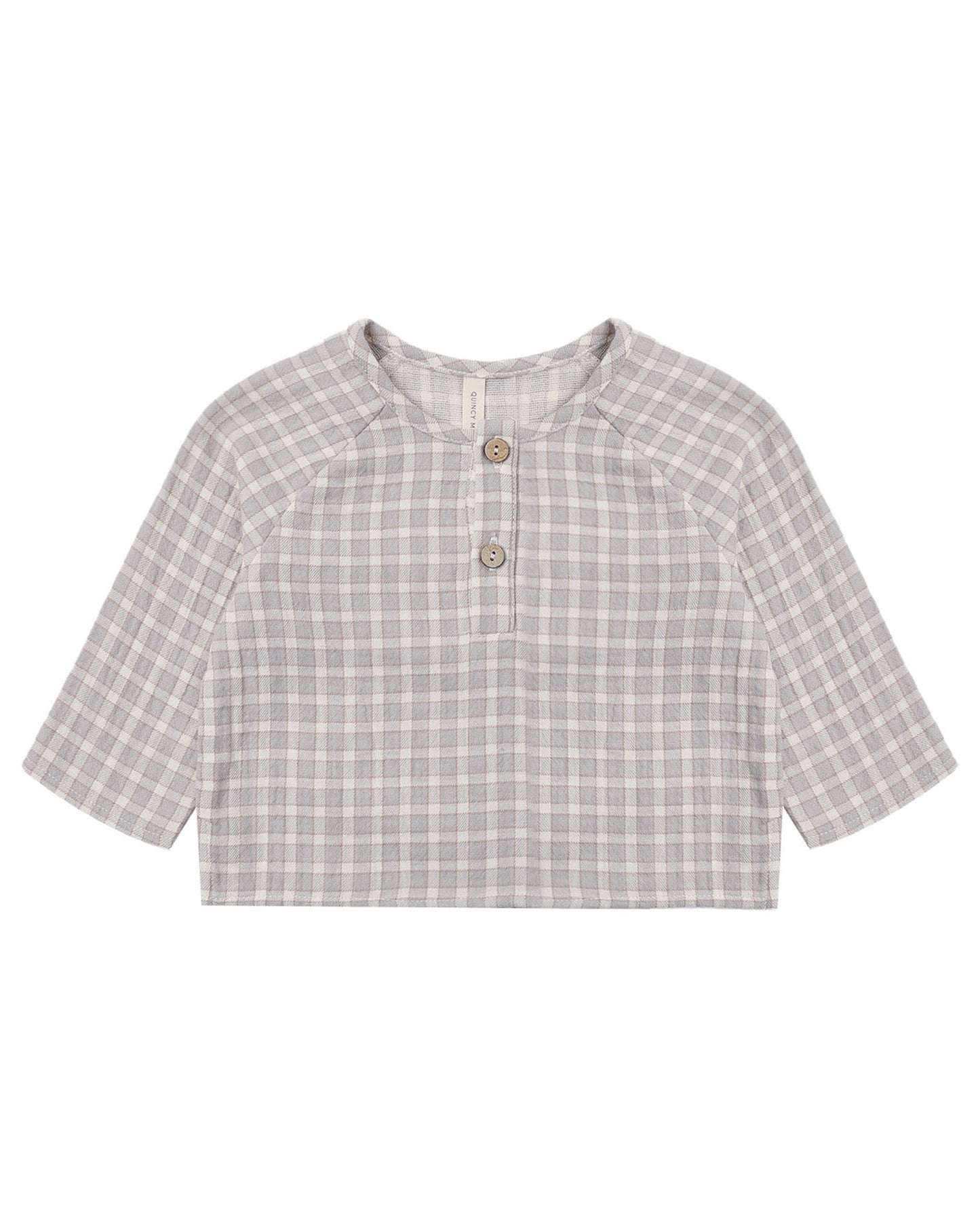 RYLEE + CRU ZION SHIRT BLUE GINGHAM
