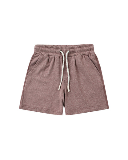 RYLEE + CRU OCEANSIDE TECH SHORT HEATHERED MULBERRY
