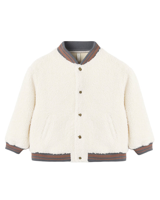 RYLEE + CRU SHERPA BOMBER NATURAL