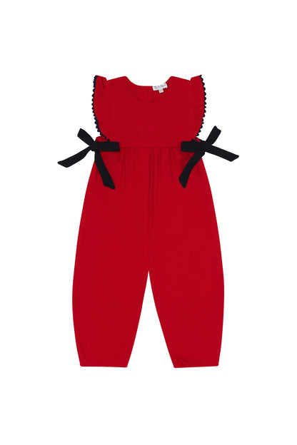 NELLAPIMA Elise Bow Overall -RED