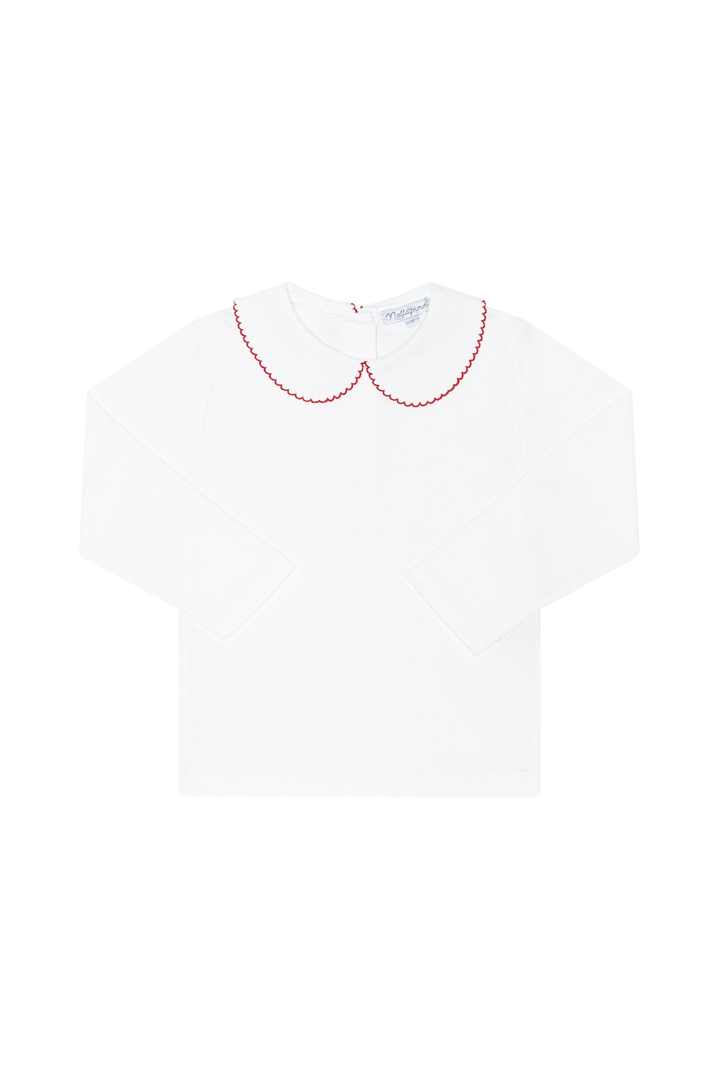 NELLAPIMA Elise Peter Pan Collar Shirt - RED