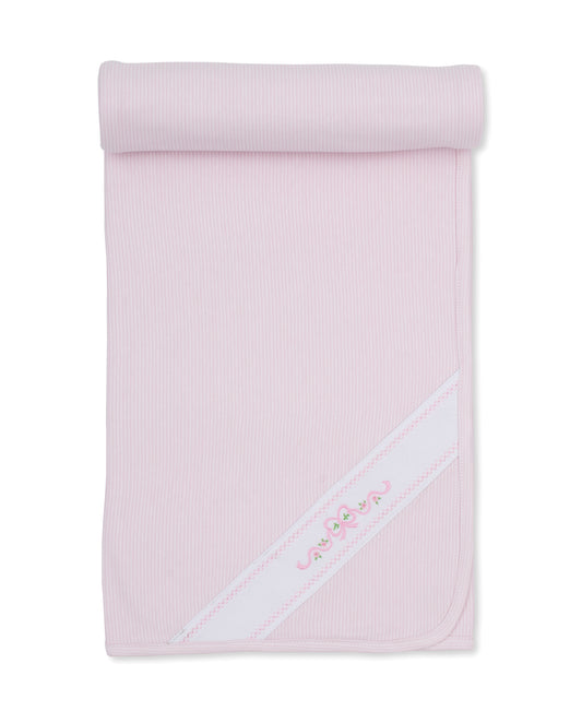 Kissy Kissy Classic Treasures FA26 PINK STRIPE BLANKET