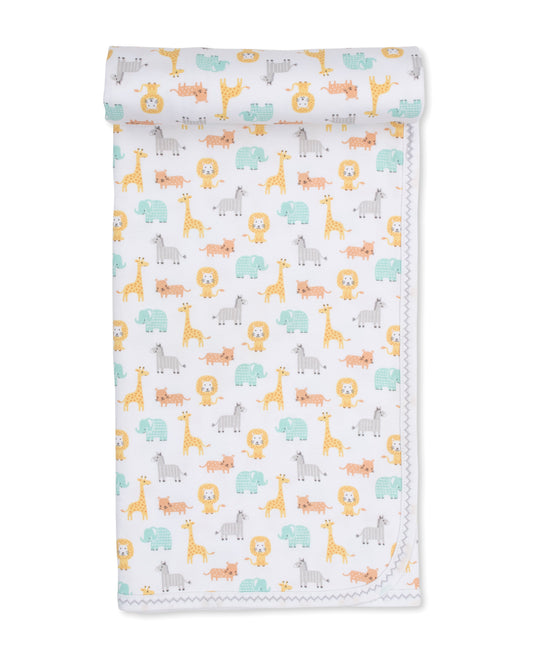 Kissy Kissy Baby Jungle Crew blanket prt