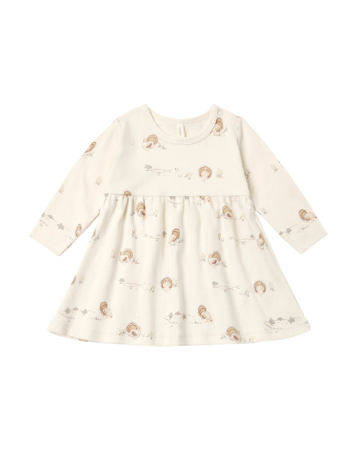 Quincy Mae LONG SLEEVE BABY DRESS TURKEY