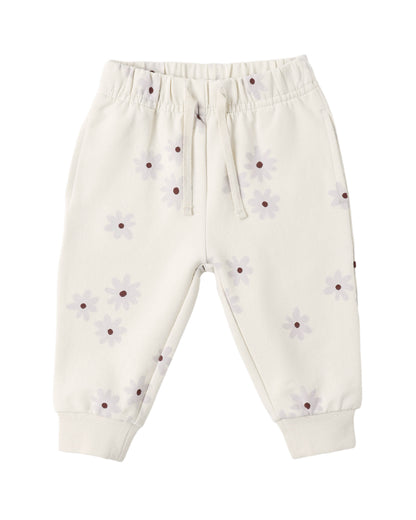 Quincy Mae RELAXED FLEECE SWEATPANT BLUE DAISY