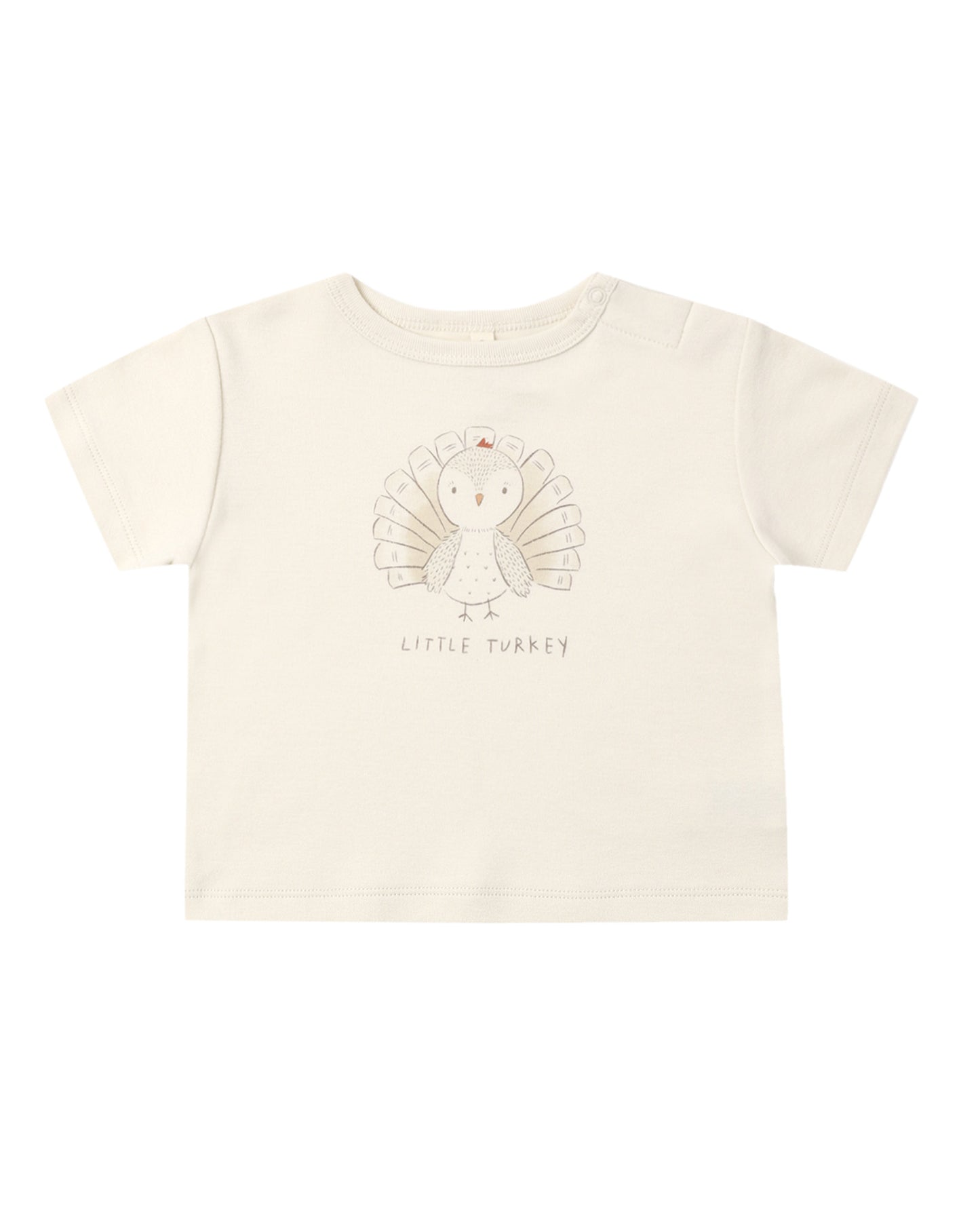 Quincy Mae BOXY TEE LITTLE TURKEY