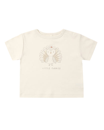 Quincy Mae BOXY TEE LITTLE TURKEY
