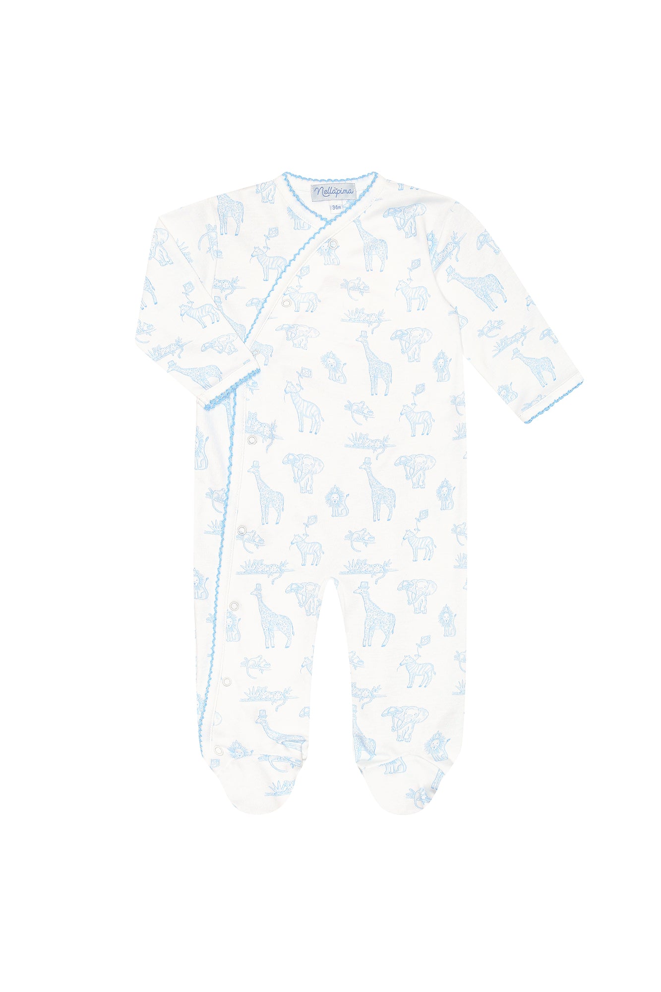 Nellapima BLUE SAFARI CROSSOVER FOOTIE - Persnickety Shop