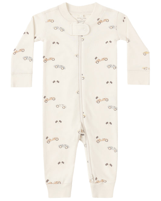 Quincy Mae ZIP LONGSLEEVE SLEEPER RACE CAR - Persnickety Shop