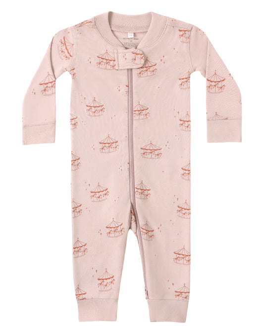 Quincy Mae ZIP LONGSLEEVE SLEEPER CAROUSEL - Persnickety Shop