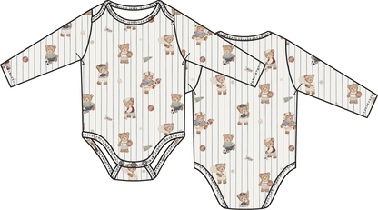 Angel Dear Mixed Sports Bears - Long Sleeve Bodysuit