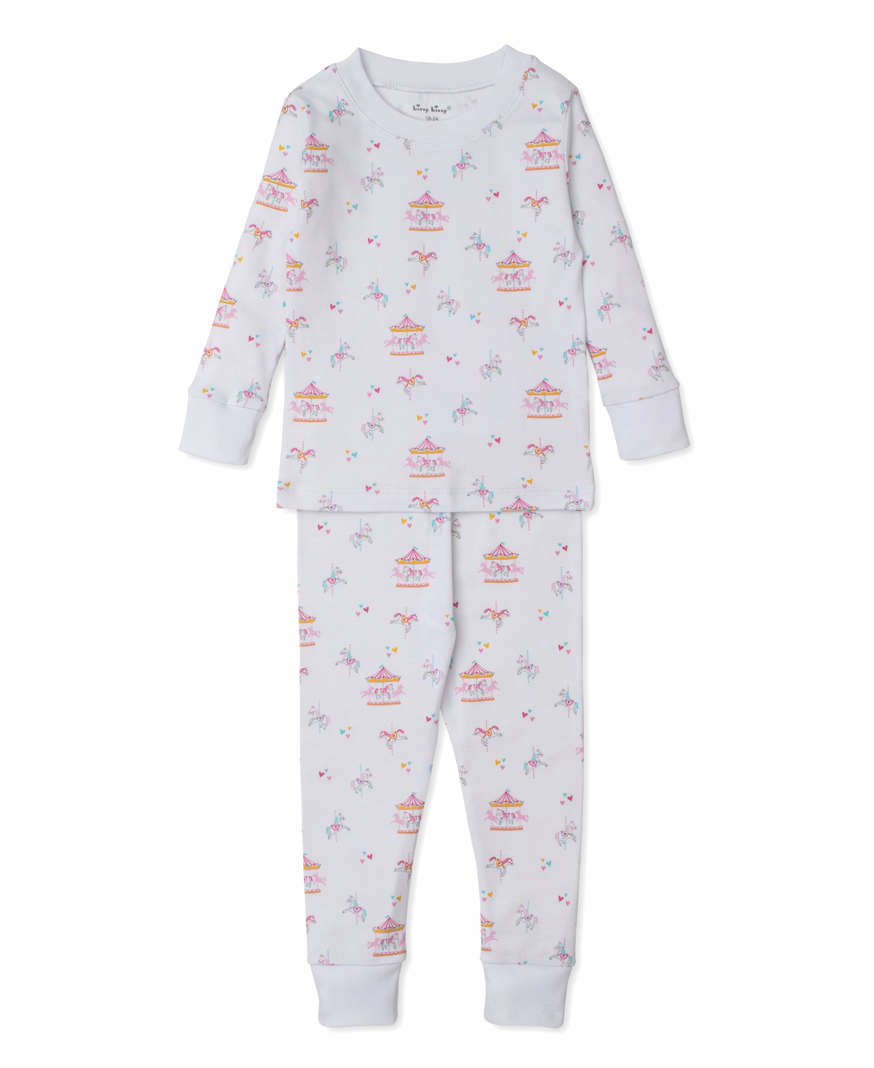 Kissy Kissy PJs  Carousel Magic- LONG SLEEVE - Persnickety Shop
