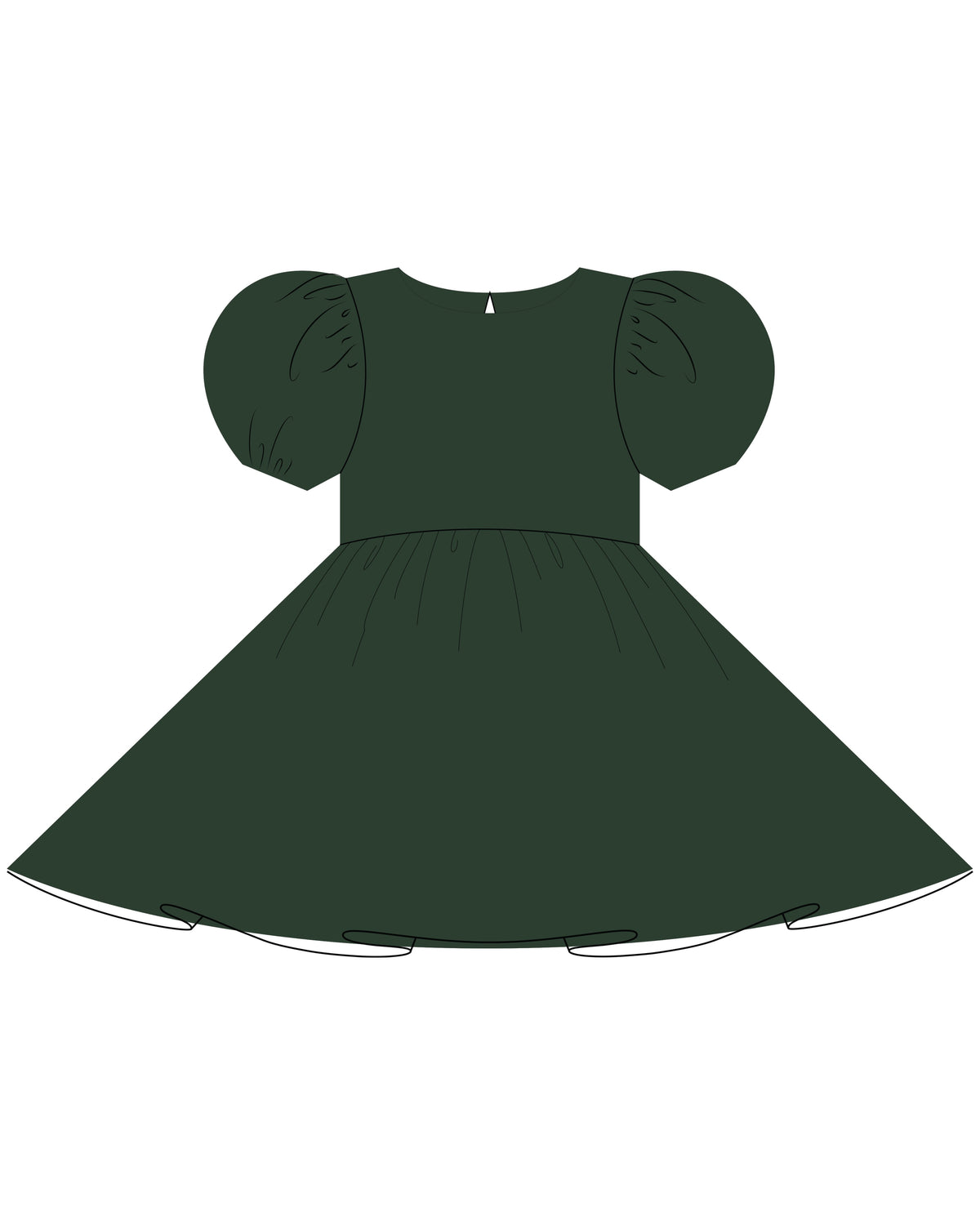 Noralee SOFIA DRESS GREEN SHIMMER