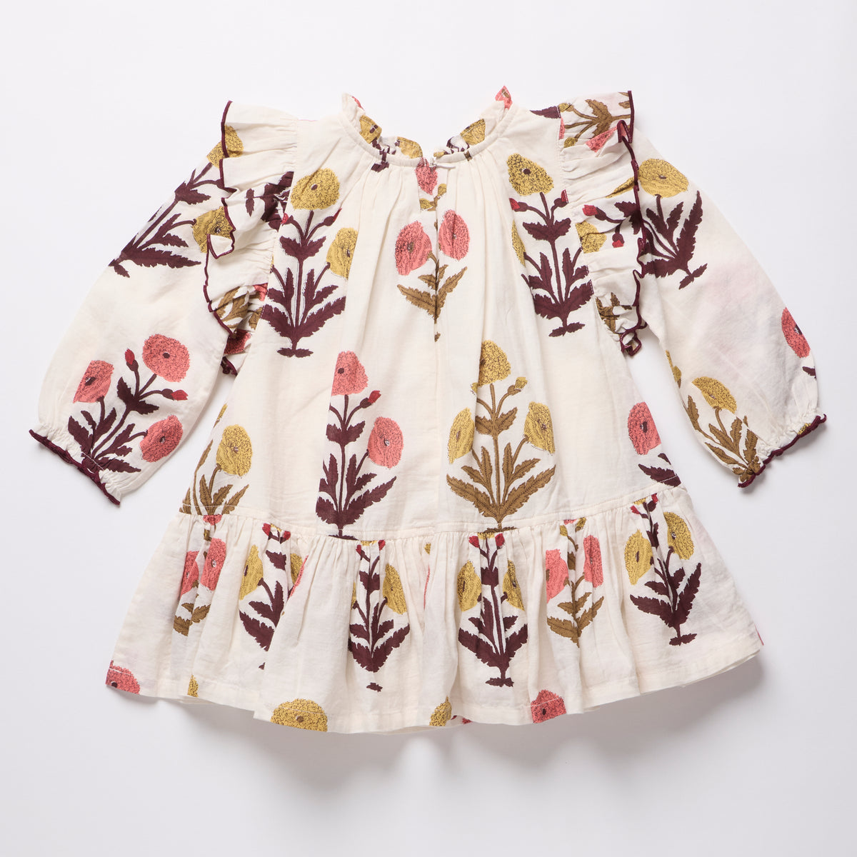 Pink Chicken GIRLS HARPER DRESS- HARVEST DANDELION