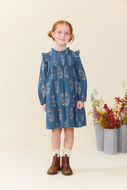 Pink Chicken GIRLS JAIPUR DRESS - BALSAM DEWDROP