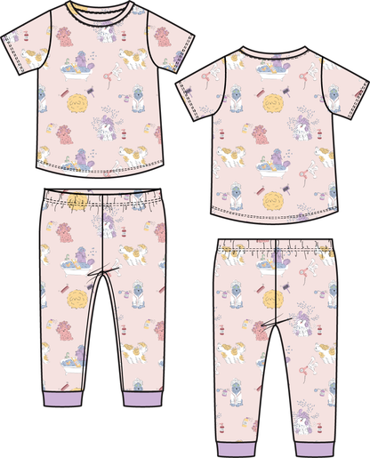 Angel Dear Spa Dogs - Short Sleeve Loungewear Set