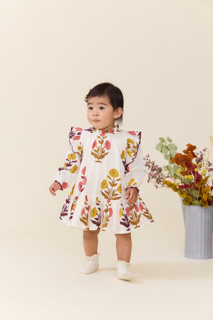 Pink Chicken BABY GIRLS HARPER DRESS SET - HARVEST DANDELION