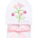 3 Marthas Strawberry Applique Burp - Persnickety Shop