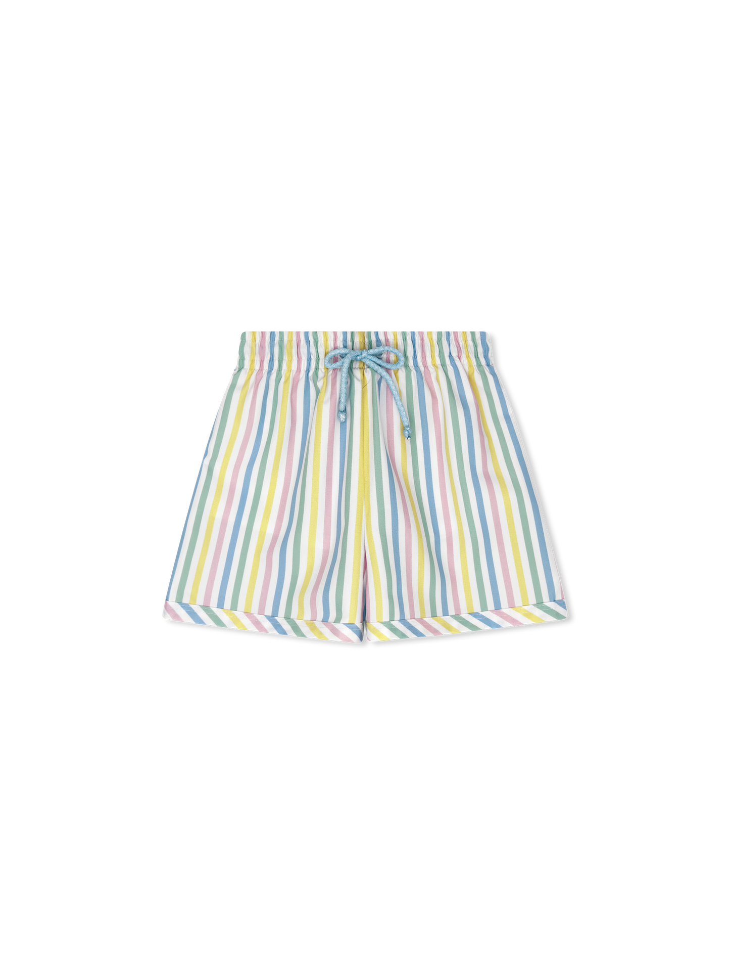 BARNES BATHING SUIT- SORBET STRIPE WITH BLUE TIE - Persnickety Shop