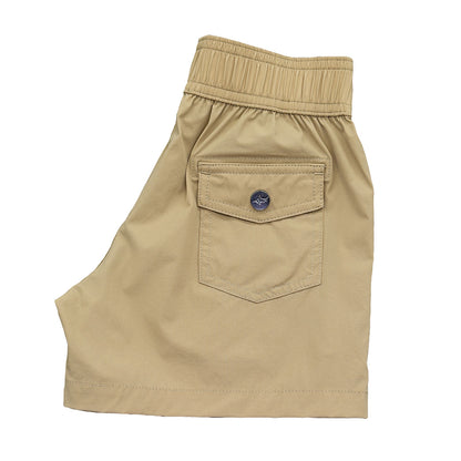 SALTWATER BOYS CO. INLET BOYS PERFORMANCE SHORT KHAKI