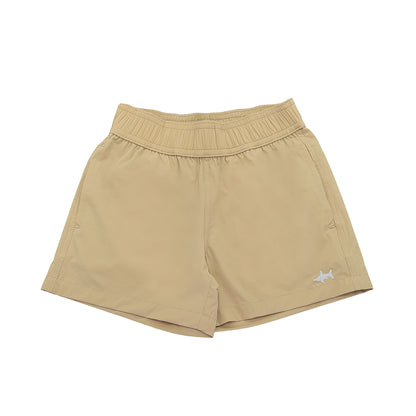 SALTWATER BOYS CO. INLET BOYS PERFORMANCE SHORT KHAKI