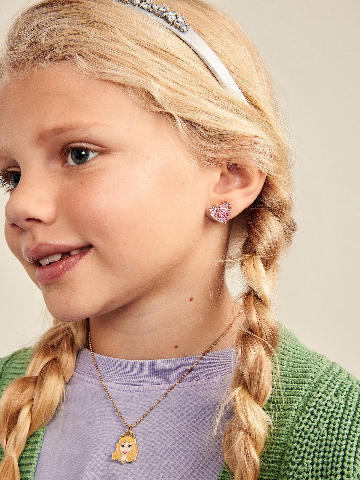 Baublebar Sweetheart Kids' Earring Set Clip On