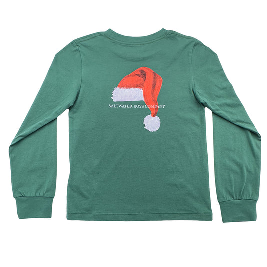 SALTWATER BOYS COMPANY LS SANTA HAT GRAPHIC TEE - Persnickety Shop