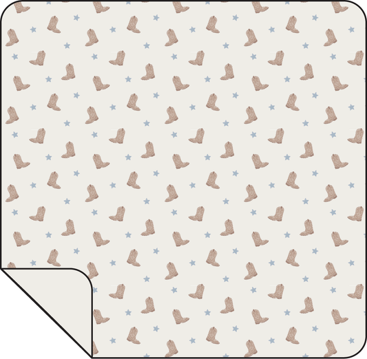PREORDER Angel Dear Mini Cowboy Boots - Swaddle Blanket