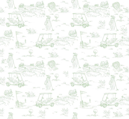 Baby Dunn FAIRWAY TOILE | BACKPACK (GREEN) LITTLE GOLFERS LUGGAGE - Persnickety Shop