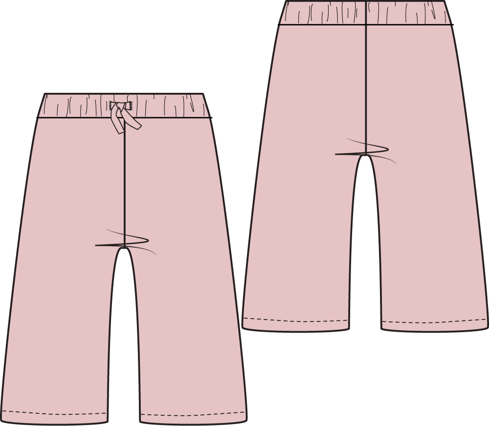PREORDER Angel Dear Solid Veiled Pink - Wide Leg Pant