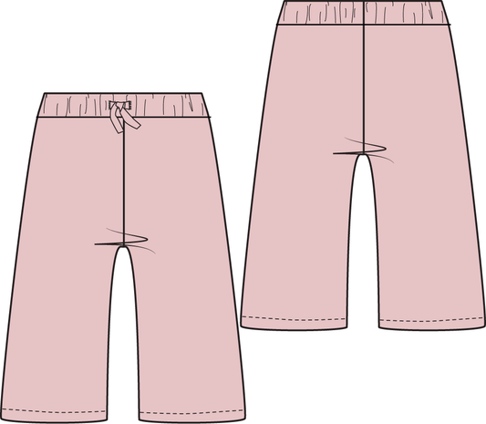 PREORDER Angel Dear Solid Veiled Pink - Wide Leg Pant