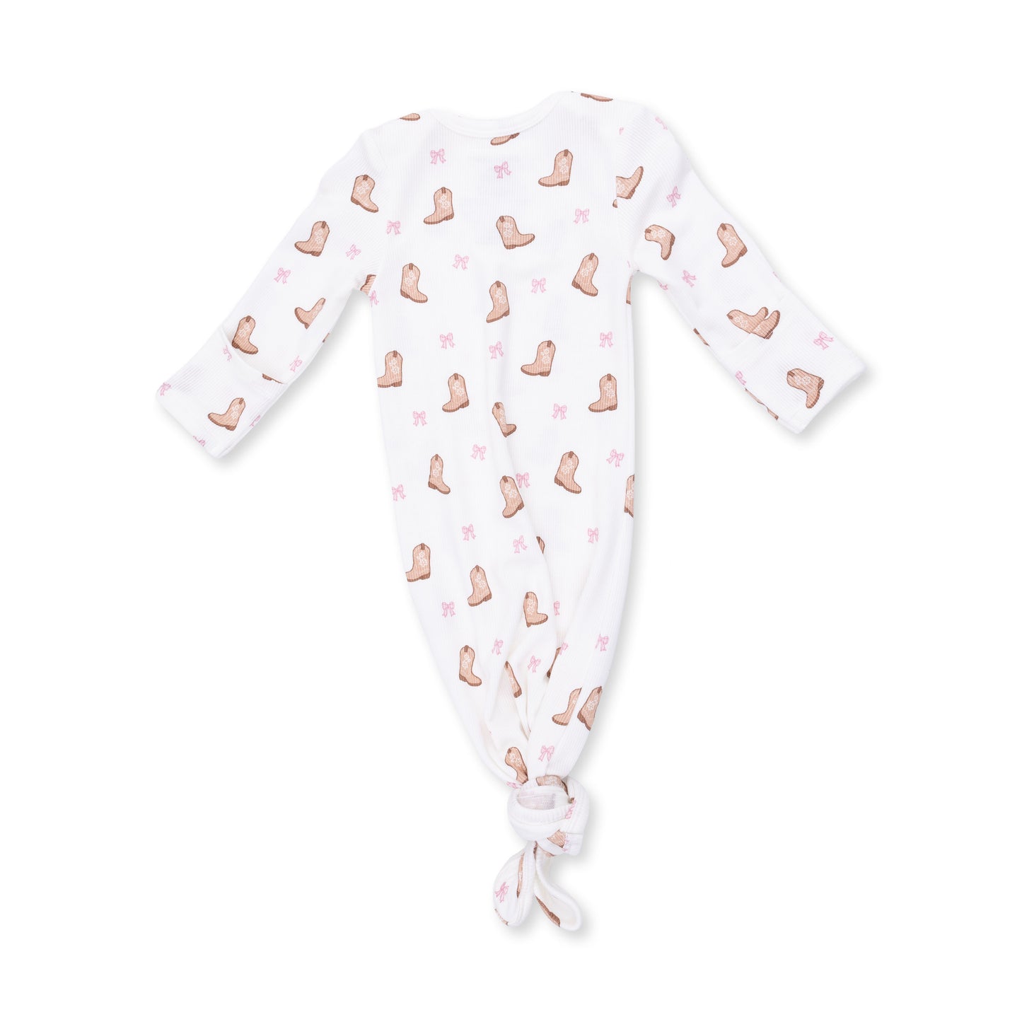 PREORDER Angel Dear Mini Cowgirl Boots - Knotted Gown And Knot Headband