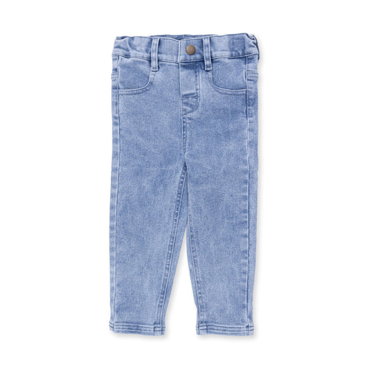 PREORDER Angel Dear Old School Blue Stretch Denim - Adjustable Pants