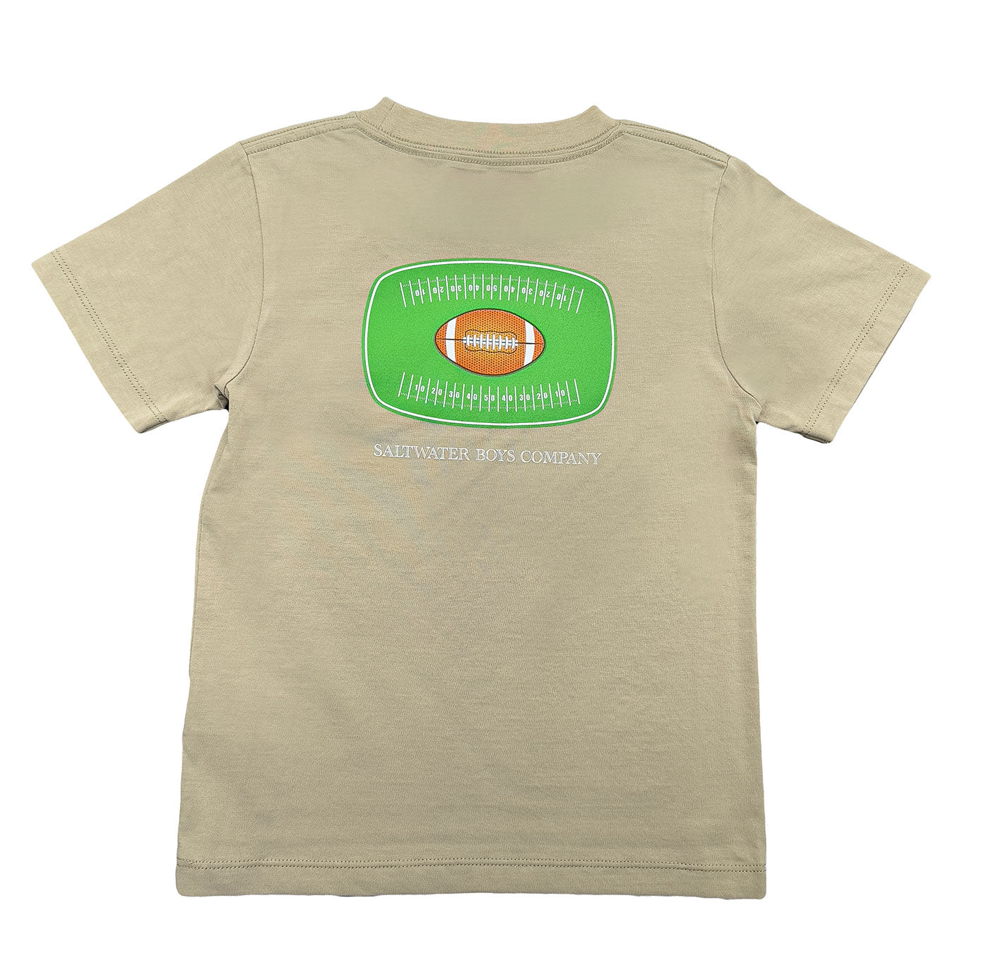 SALTWATER BOYS COMPANY SS GREEN FOOTBALL GRAPHIC TEE - Persnickety Shop