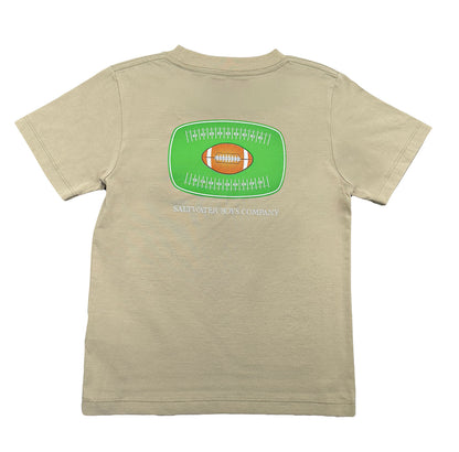 SALTWATER BOYS COMPANY SS GREEN FOOTBALL GRAPHIC TEE - Persnickety Shop