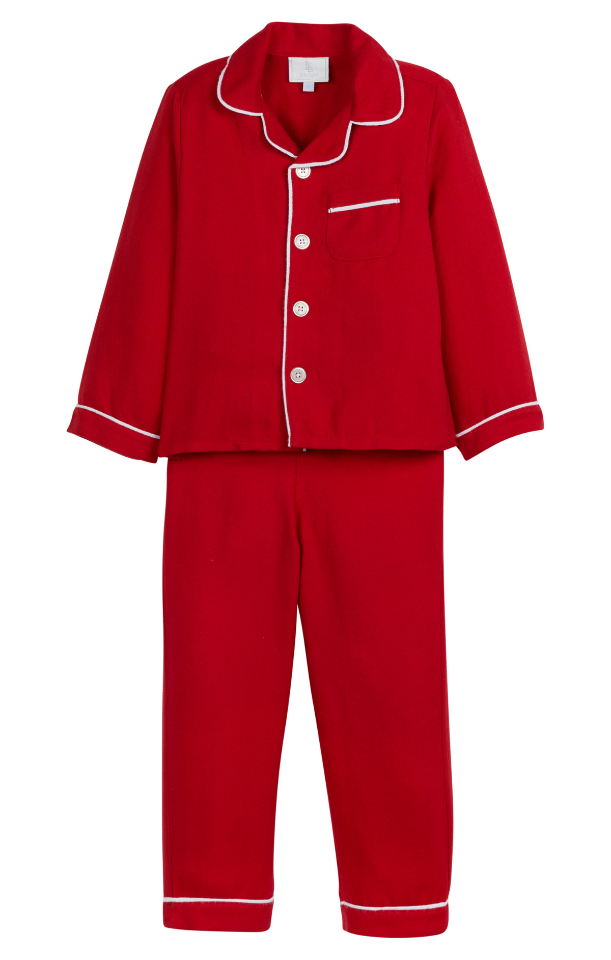 Little English Classic Pajama Set - Red