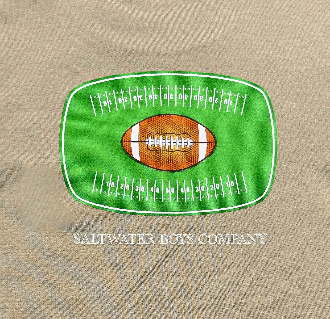 SALTWATER BOYS COMPANY SS GREEN FOOTBALL GRAPHIC TEE - Persnickety Shop