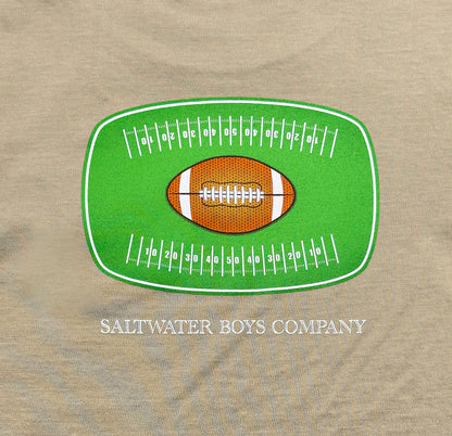SALTWATER BOYS COMPANY SS GREEN FOOTBALL GRAPHIC TEE - Persnickety Shop