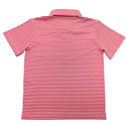 SALTWATER BOYS COMPANY INSHORE PERFORMANCE POLO RED STRIPE - Persnickety Shop
