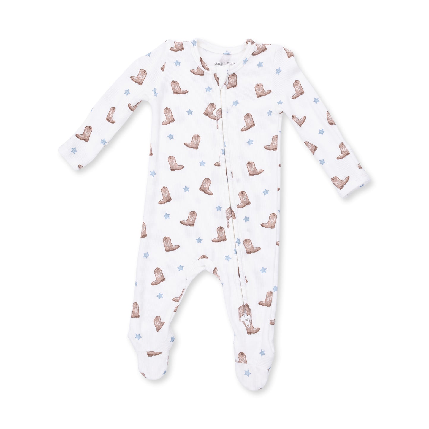 PREORDER Angel DearMini Cowboy Boots - 2 Way Zipper Footie