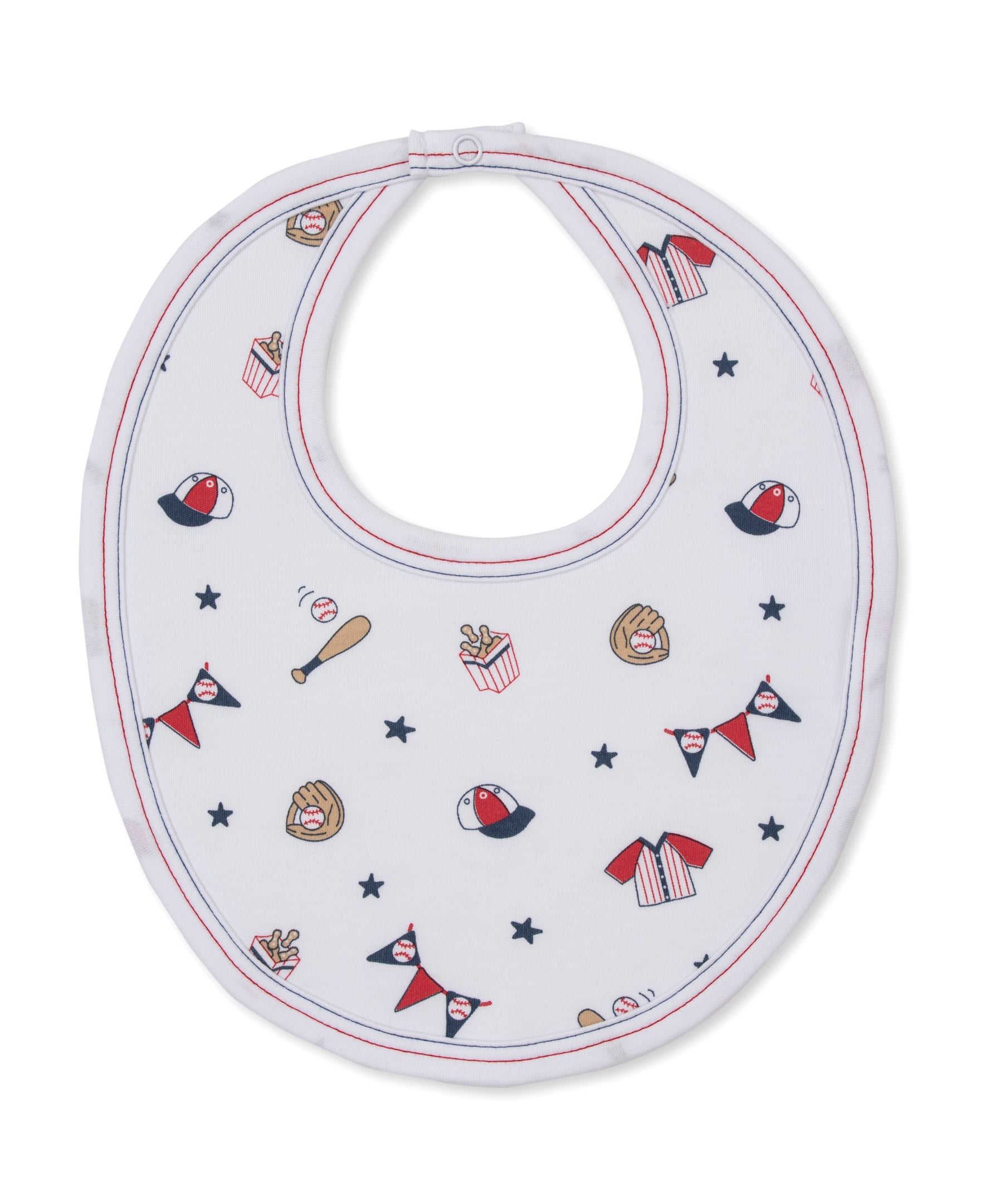 Kissy Kissy Fly Ball Print Bib - Persnickety Shop