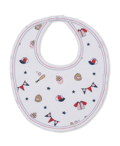 Kissy Kissy Fly Ball Print Bib - Persnickety Shop