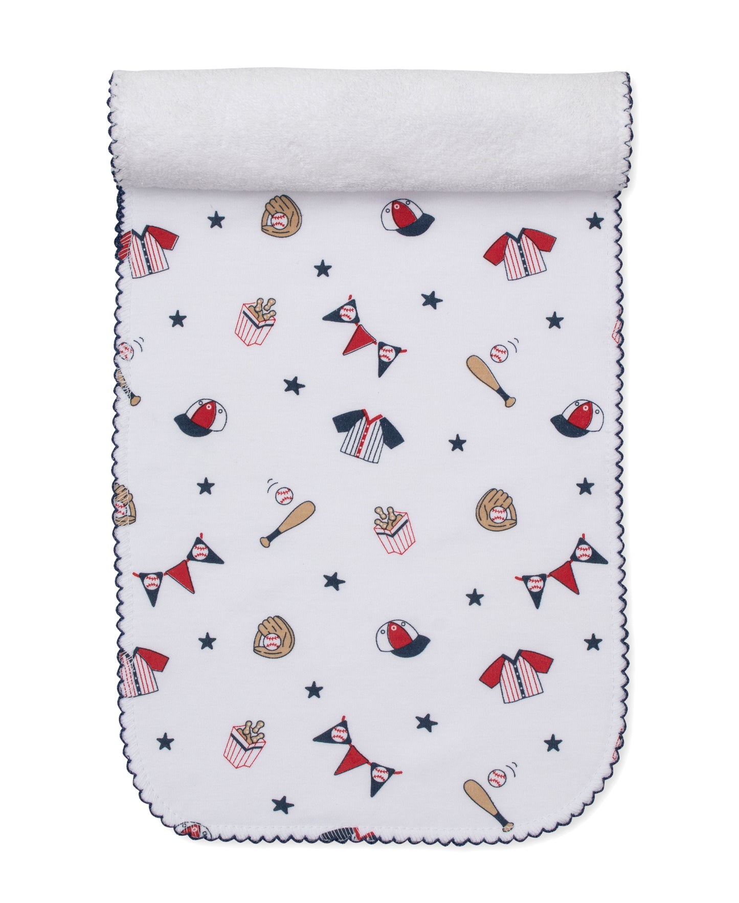 Kissy Kissy Fly Ball Print Burp - Persnickety Shop